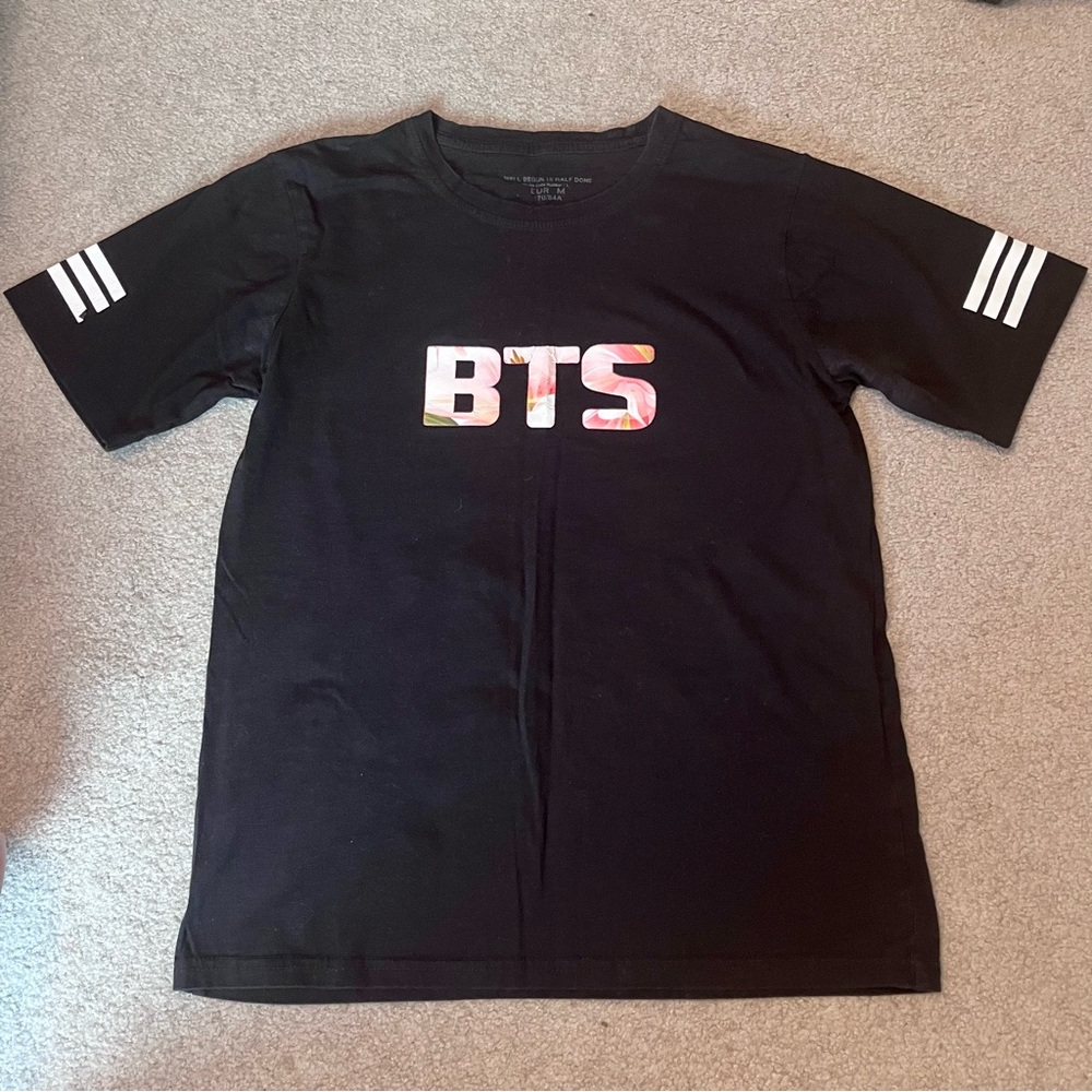 Women’s BTS Jungkook 97 Black Printed Short Sleeve T-Shirt